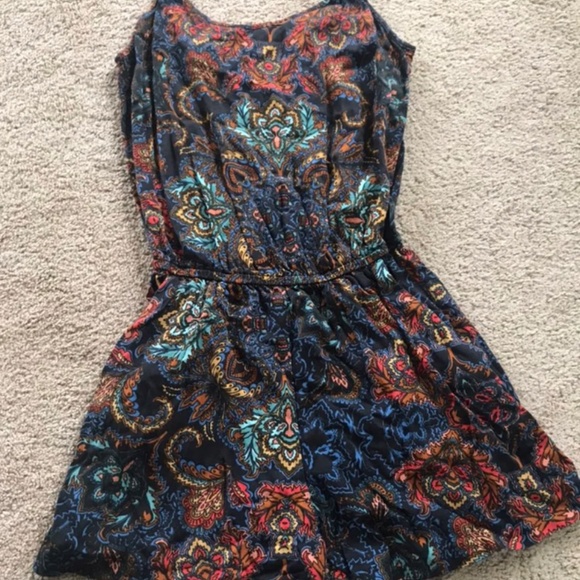 H&M Multi-Color Floral Paisley Patterned Romper - Picture 4 of 10